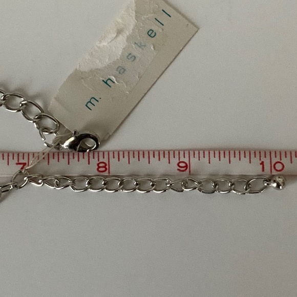 M Haskell Silver-Toned Blue Stone Necklace - Picture 5 of 5